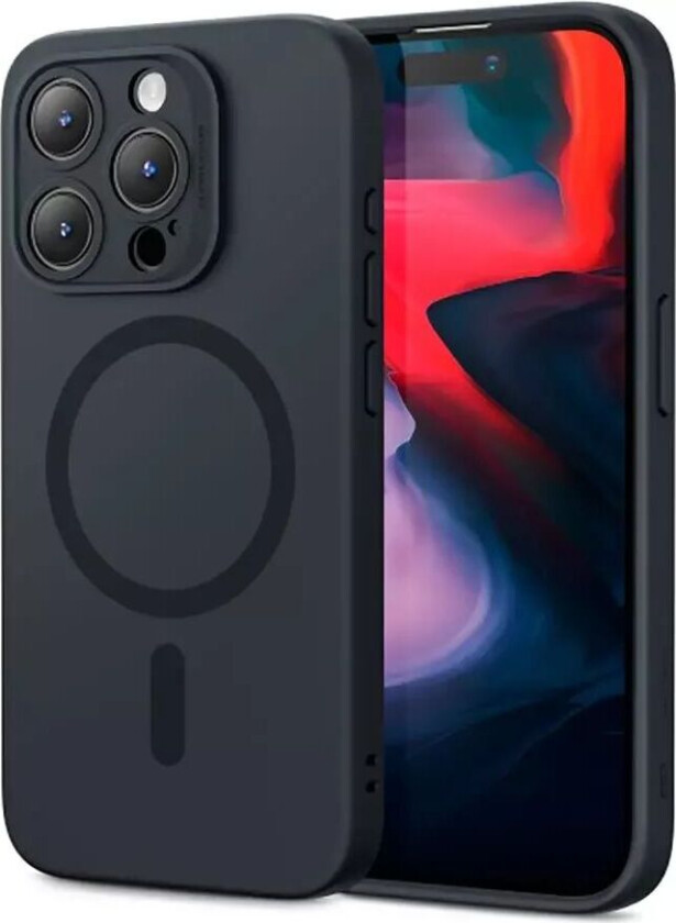 iPhone 15 Pro Cloud Halolock Deksel - MagSafe-Kompatibel - Svart