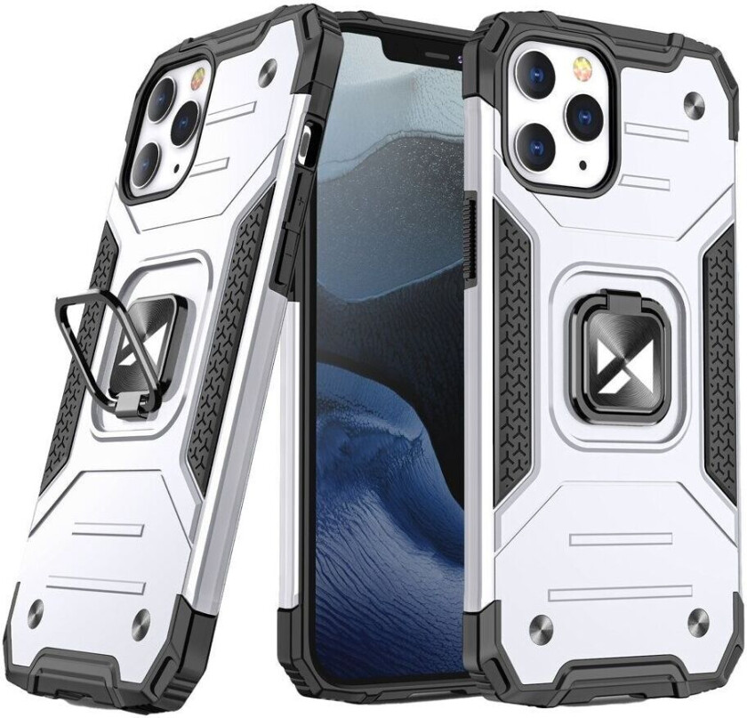 Wozinsky Ring Armor Armor hybrid deksel + magnetisk holder iPhone 12 Pro Max Silver