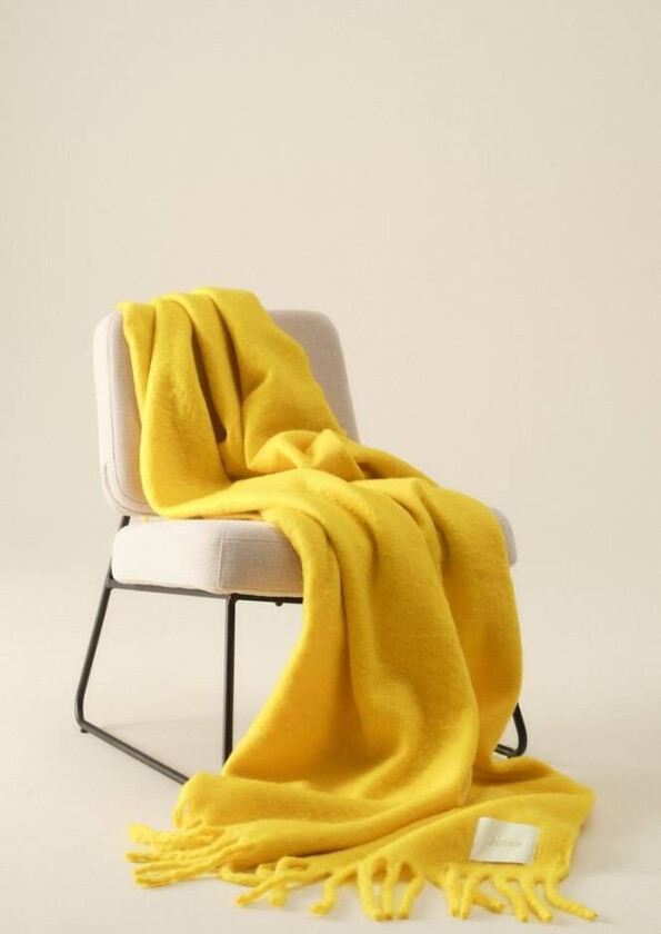 SAGA pledd White, yellow, orange