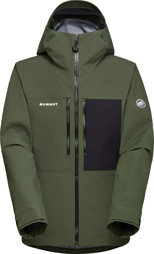 Men's Stoney Hardshell Hooded Jacket Dark Marsh-black S