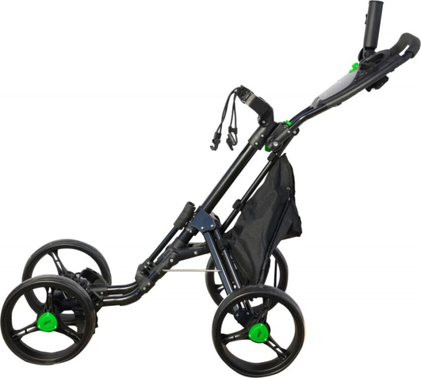 Rg Golf One Click Golftralle 4 Hjul Sort/grønn