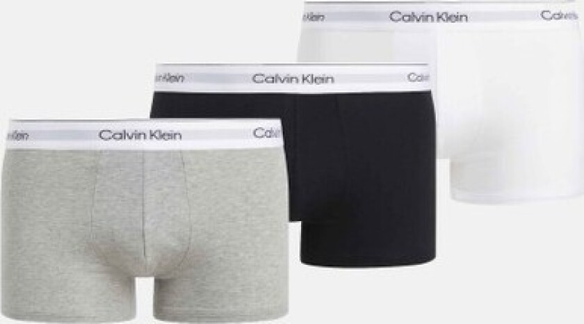 Trunk 3pk, Grey Heather, White, Black, M, Underklær