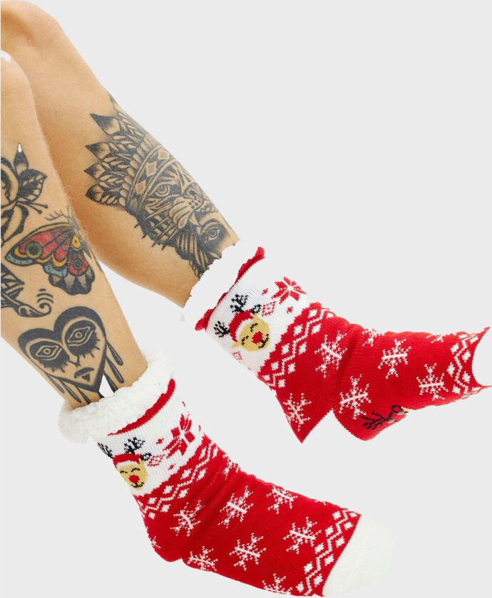 Elegant reinsdyr julesokker