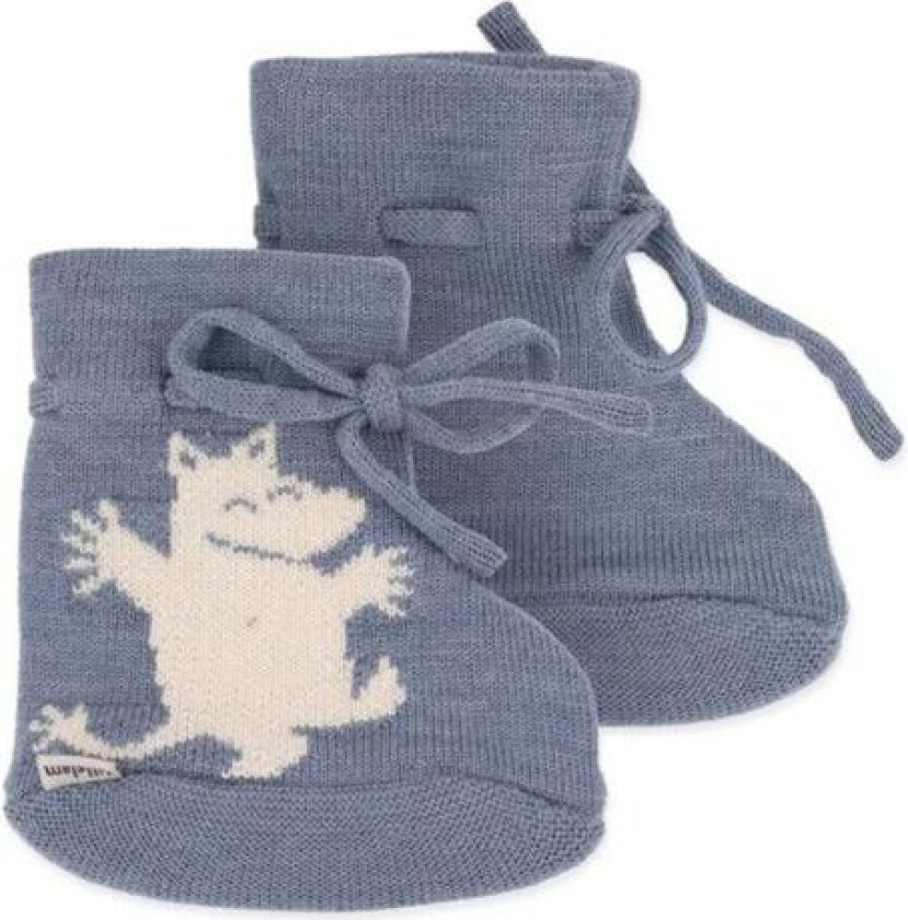 Lillelam - Ulltøfler Baby Mummi Mellomblå