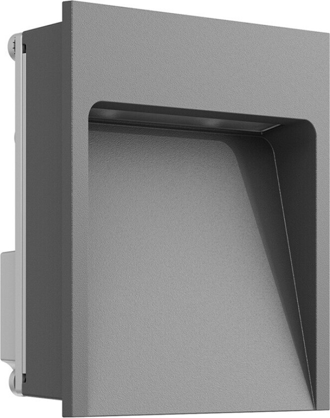 - My Way Utendørs Innbyggings Vegglampe 110X100 2700K Antracit