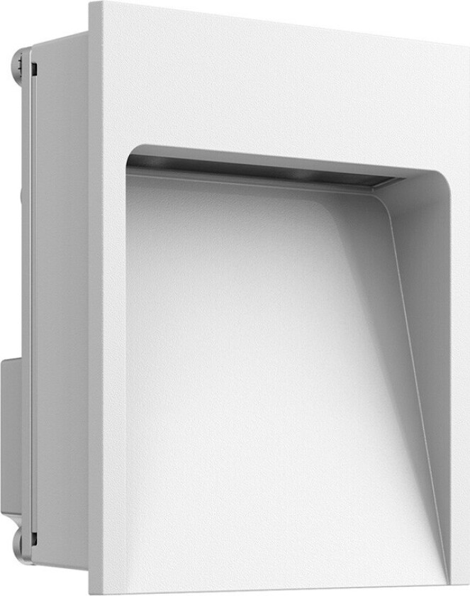 - My Way Utendørs Innbyggings Vegglampe 110X100 4000K Hvit