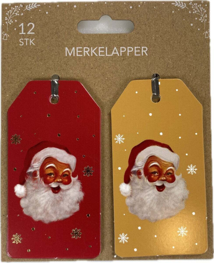 Merkelapper 12 Stk Julenisse