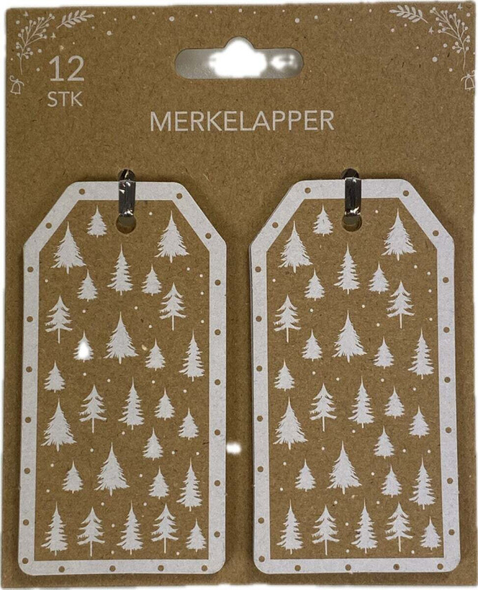 Bilde av Merkelapper 12 Stk Hvite Trær