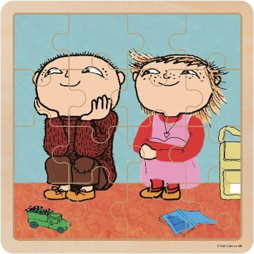 Alfons Åberg Og Veninde - Træpuslespil