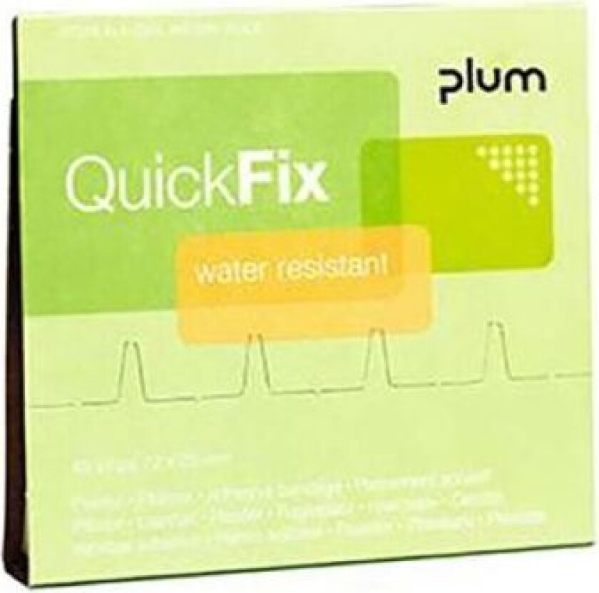 QuickFix Water Resistant Plaster refill, 45 stk