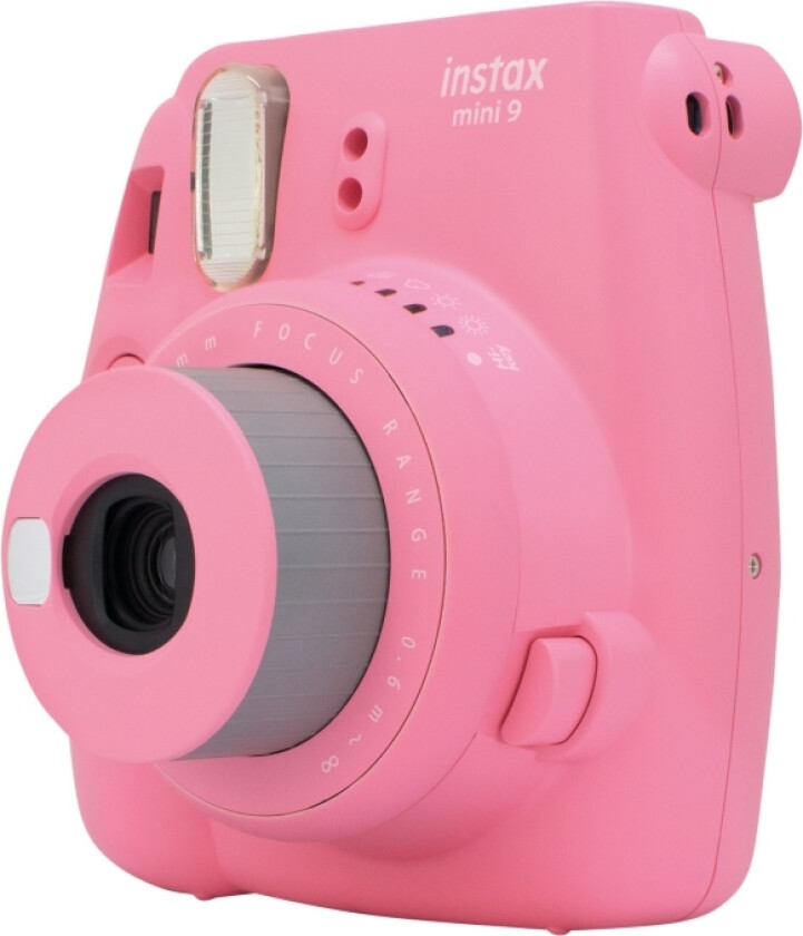 Instax Mini 9 - Øyeblikkskamera - Linse: 60 Mm Flamingorosa