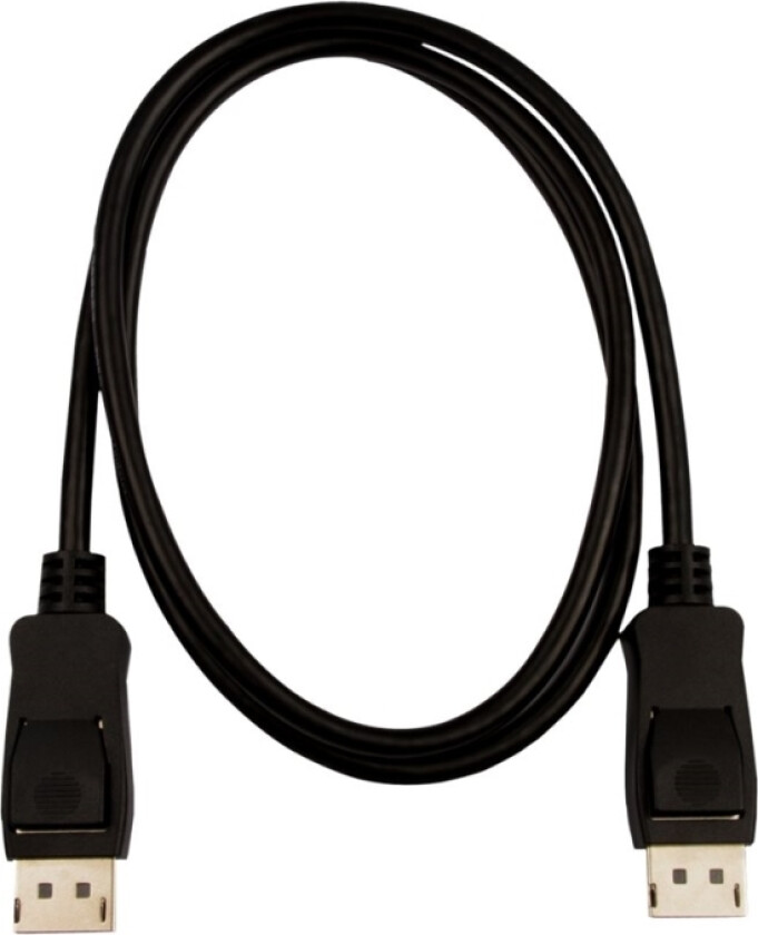 - Displayport-Kabel - Displayport (Hann) Til Displayport (Hann) - Displayport 1.4 - 1 M - Svart