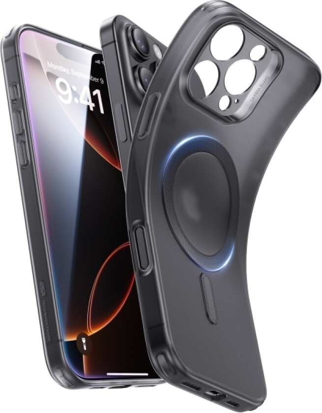 Esr Zero Halolock Case Mobiltelefon Backcover Apple Iphone 16 Pro Sort Magsafe-Kompatibel