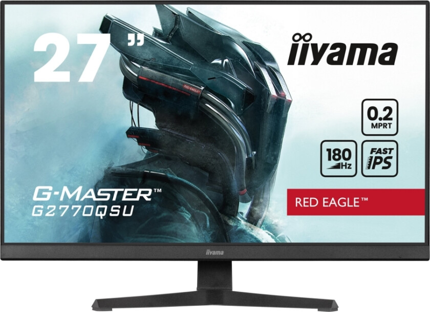 G-Master Red Eagle G2770qsu-B6 - Led-Skjerm - 27" - 2560 X 1440 - Fast Ips - 400 Cd/M² - 0.2 Ms