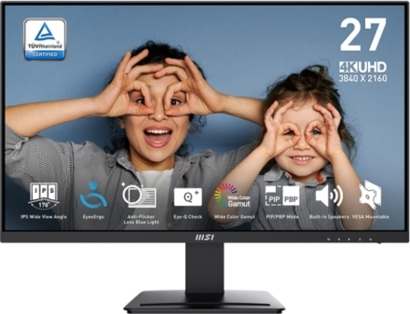 Msi Pro Mp273u 27Inch Ips 75Hz 5Ms Hdmi Dp