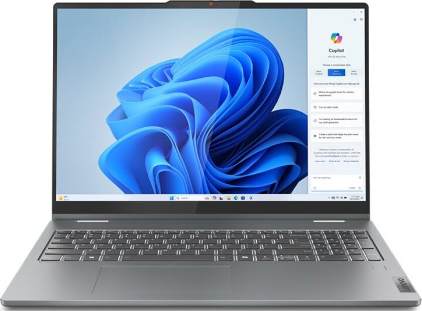 Ideapad 5 2-In-1 16Ahp9 83Ds - Flippdesign - Amd Ryzen 5 - 8645Hs / Inntil 5 Ghz - Win 11 Home - Radeon 760M - 16 Gb Ram - 1 Tb Ssd Nvme - 16"