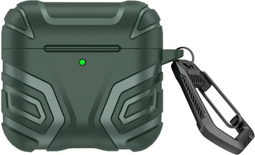Apple AirPods (4. gen.) Robust Silikon Deksel med Karabinkrok - Grønn