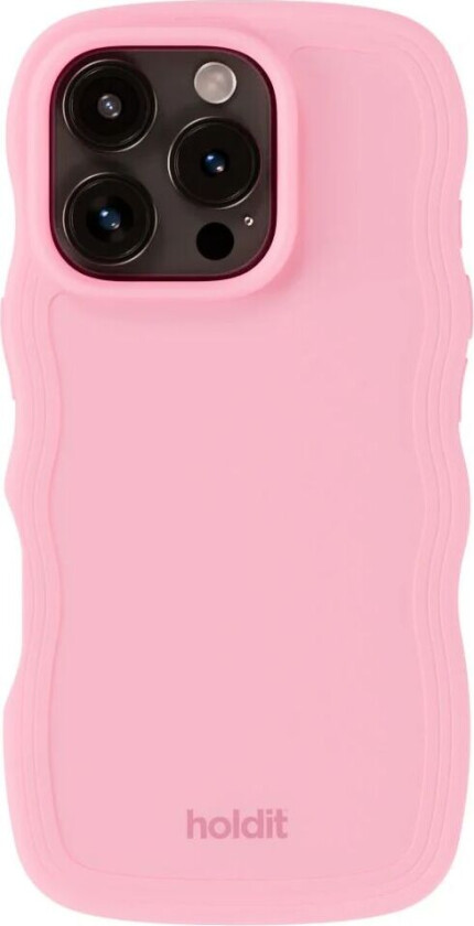 Holdit iPhone 16 Pro Wavy Deksel - Pink