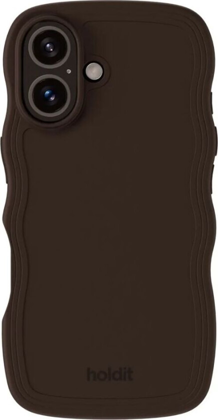 Holdit iPhone 16 Wavy Deksel - Chocolate