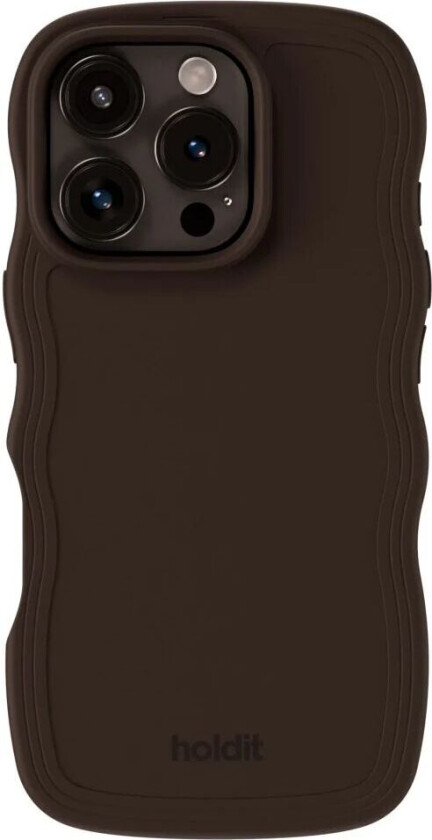 Holdit iPhone 16 Pro Max Wavy Deksel - Chocolate
