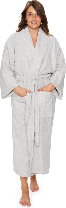 Morgenkåpe - bambus - Str. L/XL - Badekåpe - Light Grey - Excellent By Borg