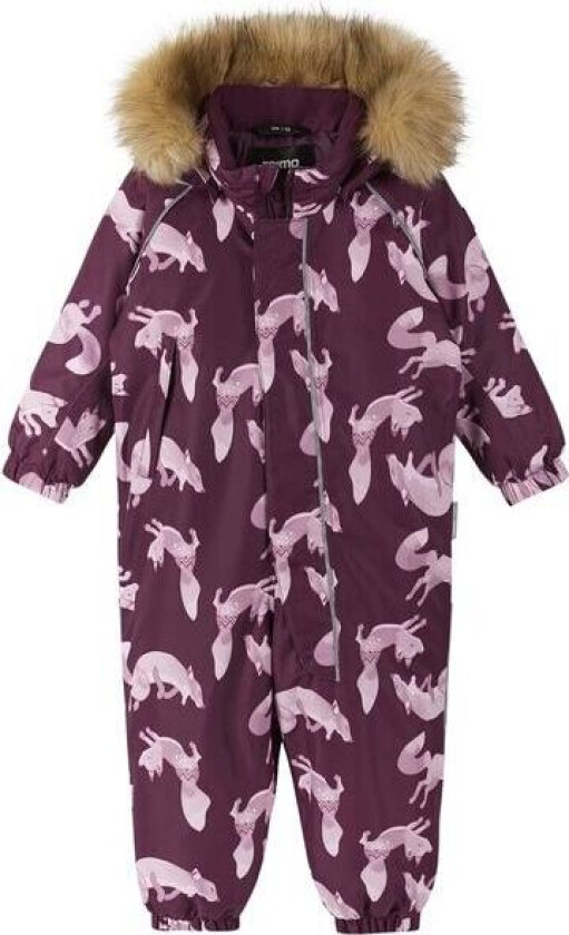 Lappi vinterdress til baby, deep purple