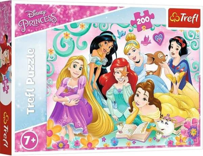 Puzzle - Princess - Happy world of Princesses (200 pieces) Gulv