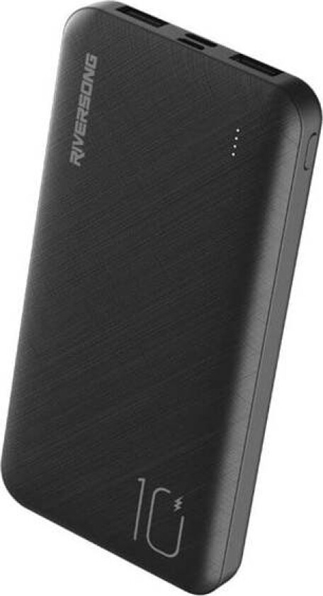 Vision 10SE Pro 10.000 mAh 20W USB-C PD powerbank Black Nødlader - Svart - 10000 mAh