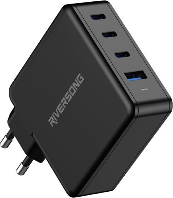 PowerKub 100W GaN Charger 3xUSB-C/1XUSB-A Output Black