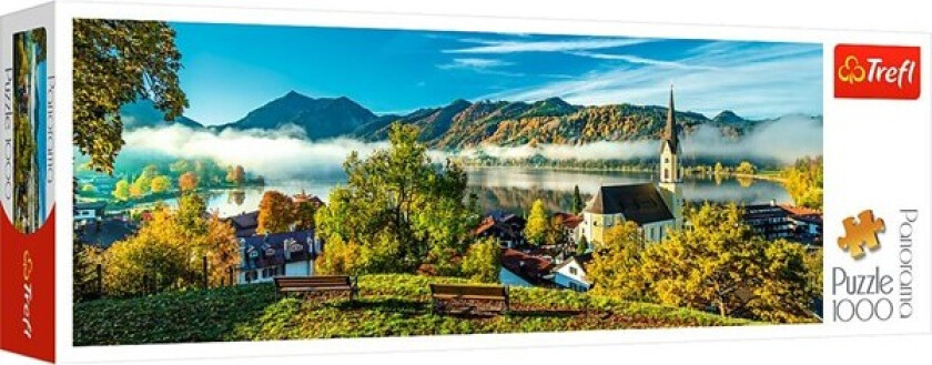 Puzzle - Panorama - By the Schliersee lake (1000 pieces) Gulv