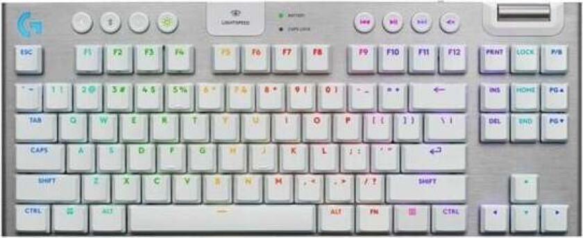 G G915 X - Gamingtastatur - Engelsk - Storbritannia - Hvit
