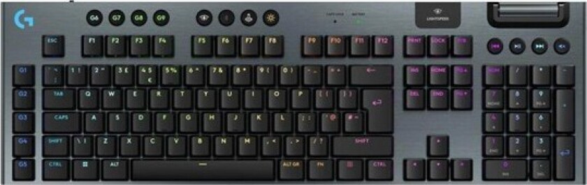 G G915 X - Gamingtastatur - Engelsk - Storbritannia - Svart