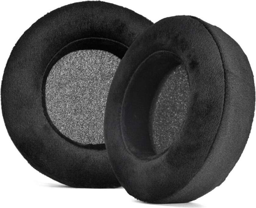 Erstatningsøreputer i svart fløyel for tykkede for Corsair Virtuoso PRO (2-pack) 0