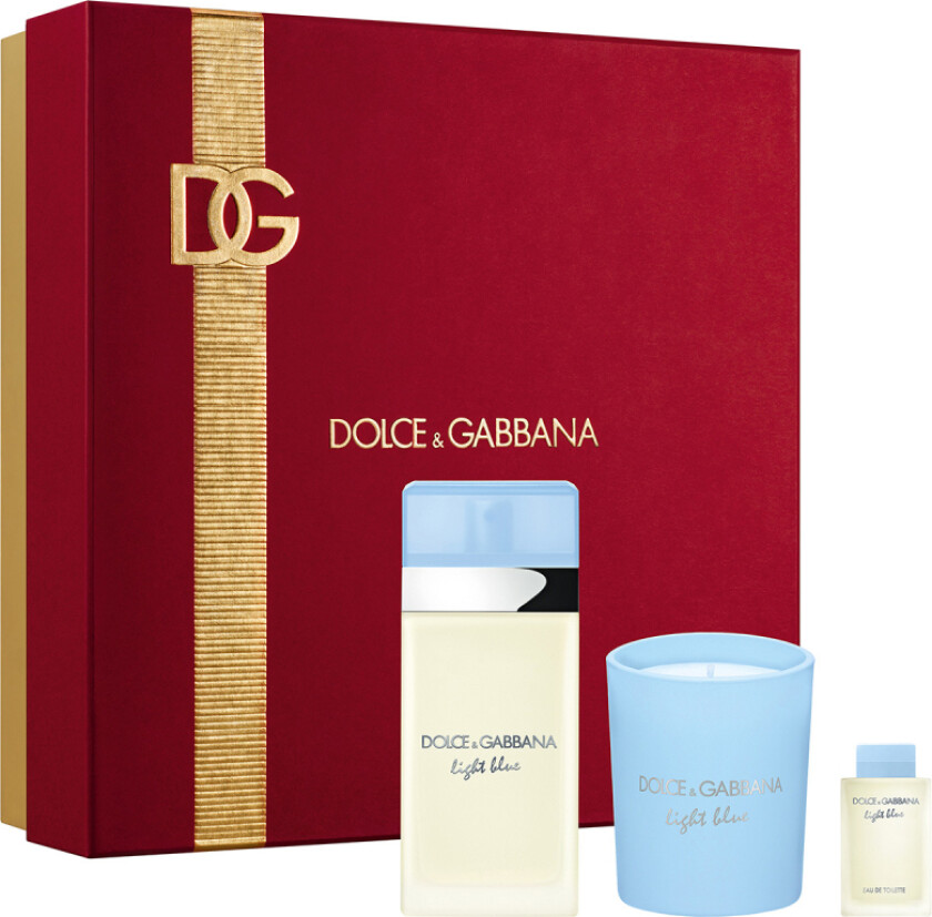 Gift Set Light Blue EdT + Light Blue Candle + Miniature EdT (55 ml)