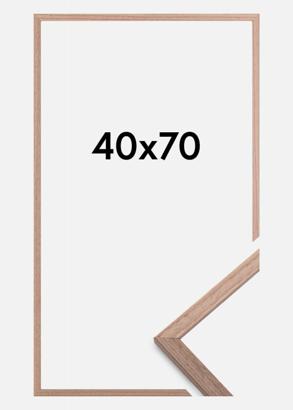 Ramme Edsbyn Akrylglass Lys Valnøtt 40x70 Cm