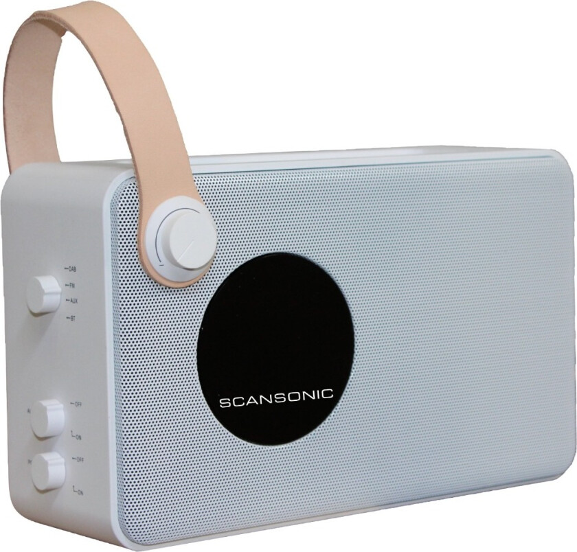 SCANSONIC PA4600 FM/DAB+ RADIO, HVIT