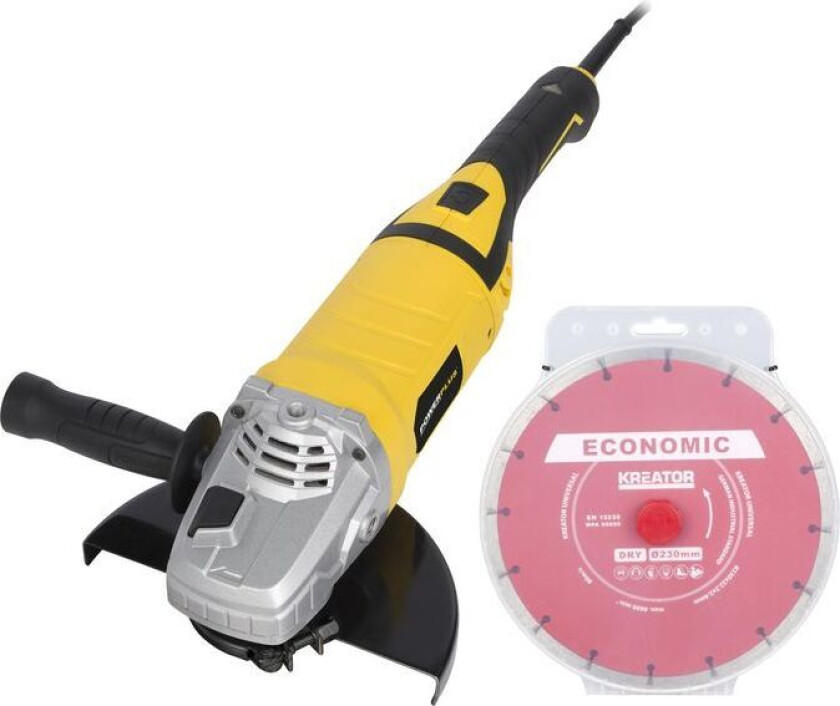 Vinkelsliber 230 mm 2500 Watt +3 klinger