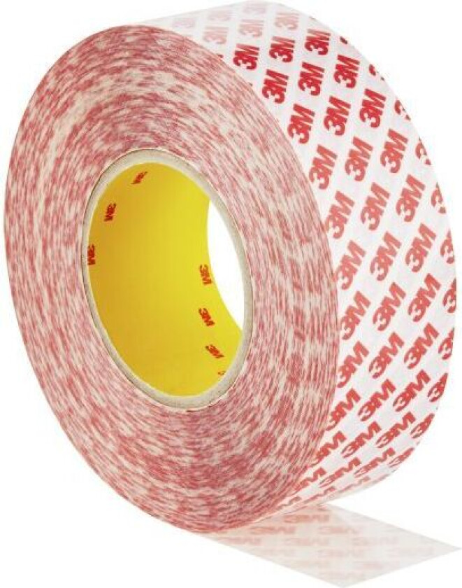 GPT-020F Tape transparent, dobbeltsidig 50 mm x 50 m, 0,2 mm