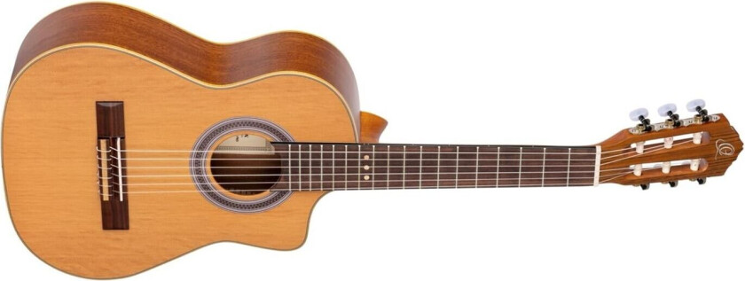 Ortega Rq39 Klassisk Gitar Requinto, Solid Cedar Top