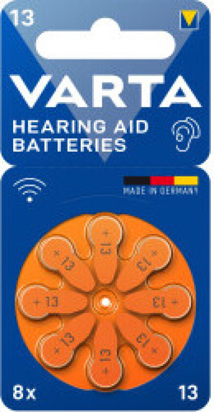 Høreapparatbatteri 13 / A13 / PR48 8-pak