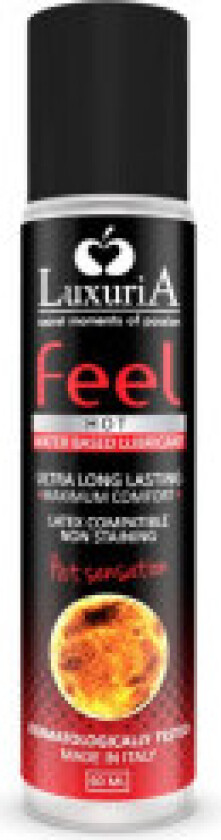 Intimateline - Luxuria Feel Hot Sensation Vannbasert glidemiddel 60 Ml