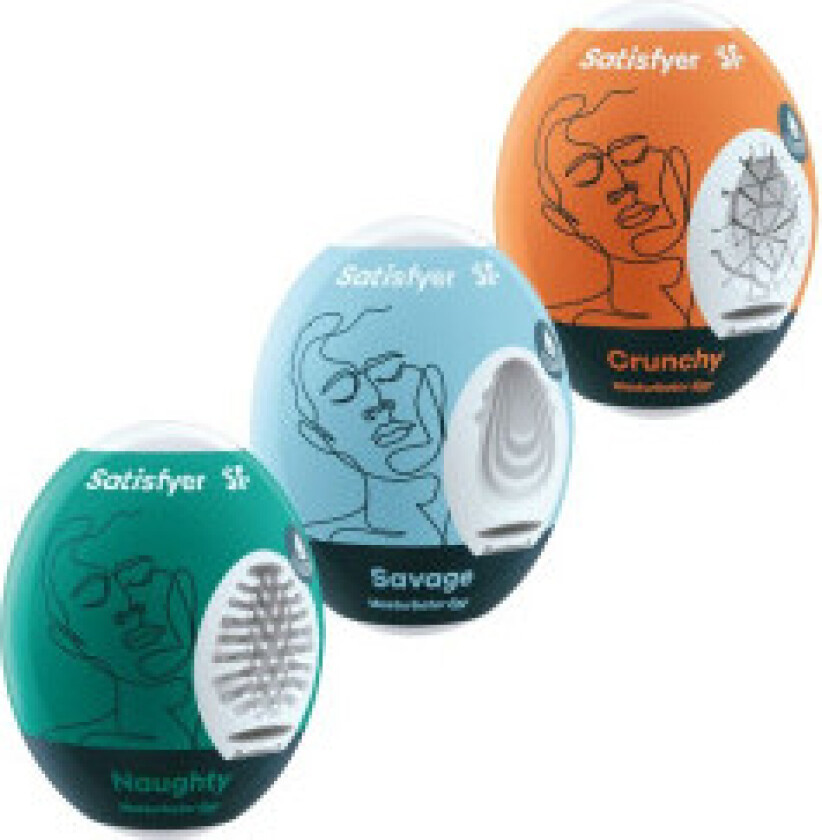 Satisfyer - 3 masturbatoregg Frekke, Savage & Crunchy