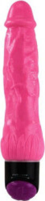- Fargerik Sex Realistisk Vibrator Rosa 24 Cm