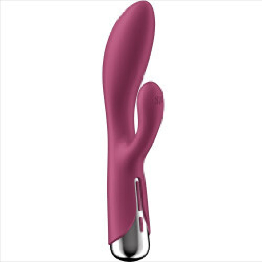 Satisfyer - Spinnende kanin 1 klitoris og rød G-punkt-stimulering