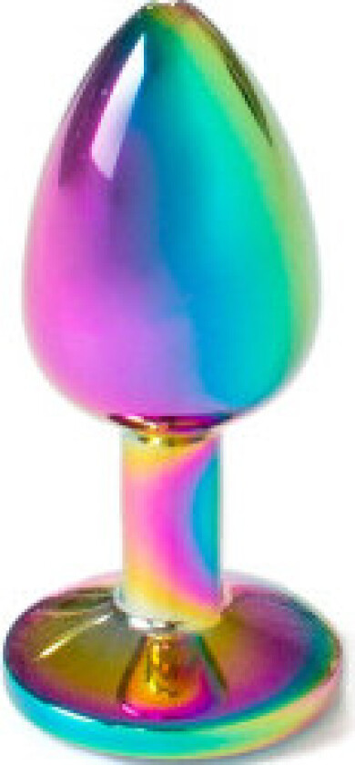 Secretplay - Metall Butt Plug Rainbow Liten Størrelse 7 Cm