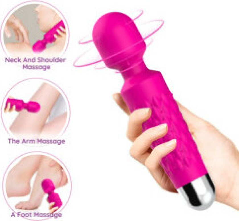 Armony - Postman Massasjer & Vibrator Super Flexible Head Fuchsia