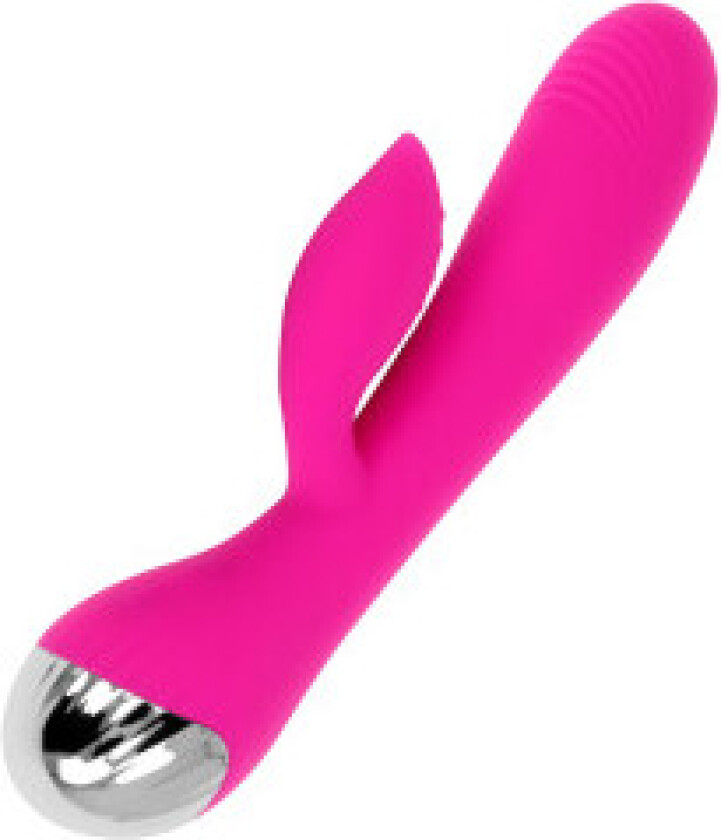 - Oppladbar Vibrator Med Kanin 10 Vibrasjonsmoduser 19 Cm
