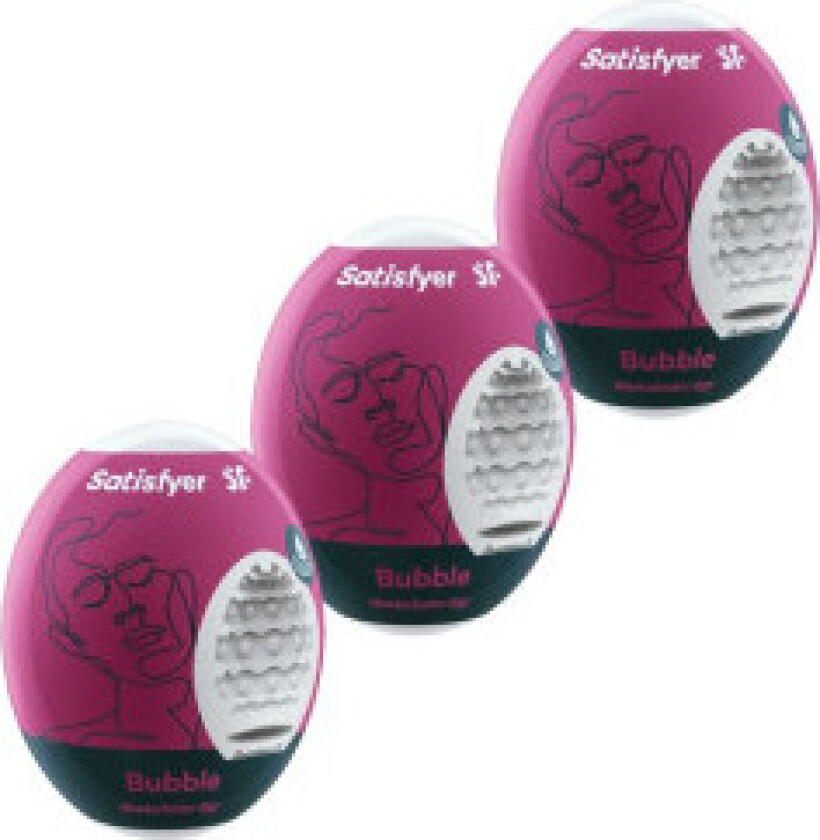 Satisfyer - 3 Masturbator Egg Bubble