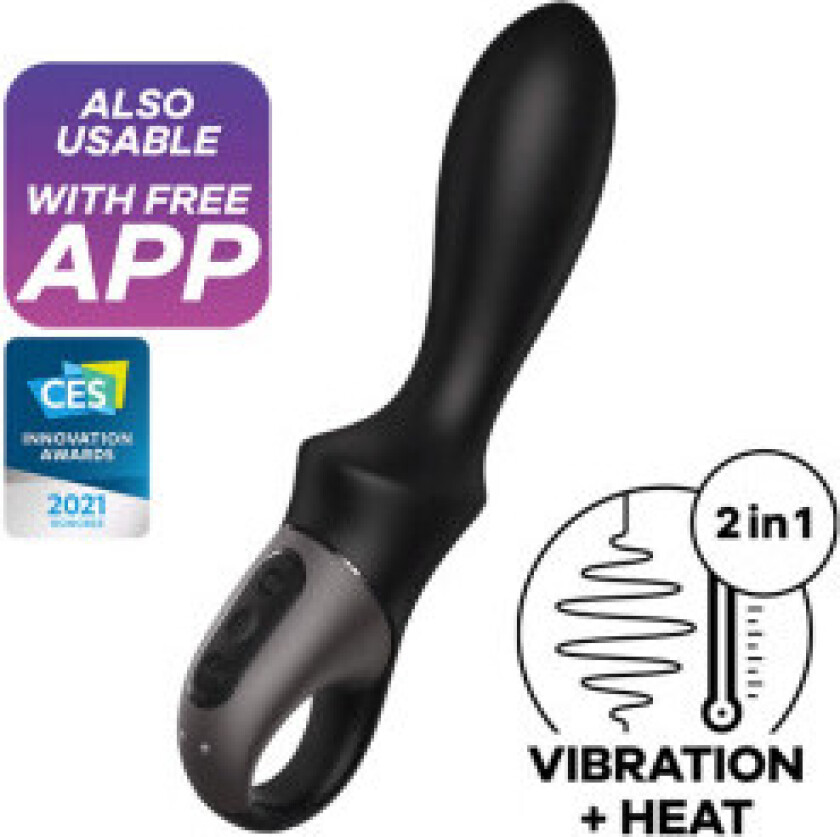 Satisfyer - Heat Climax Anal Vibrator App Black