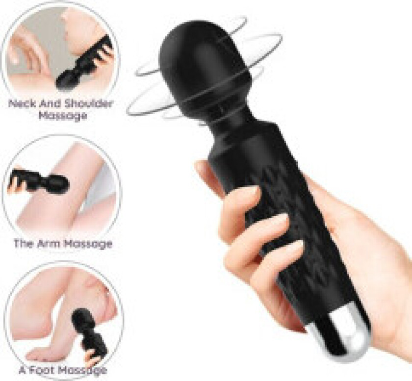 Armony - Postman Massasjer & Vibrator Super Flexible Head Black